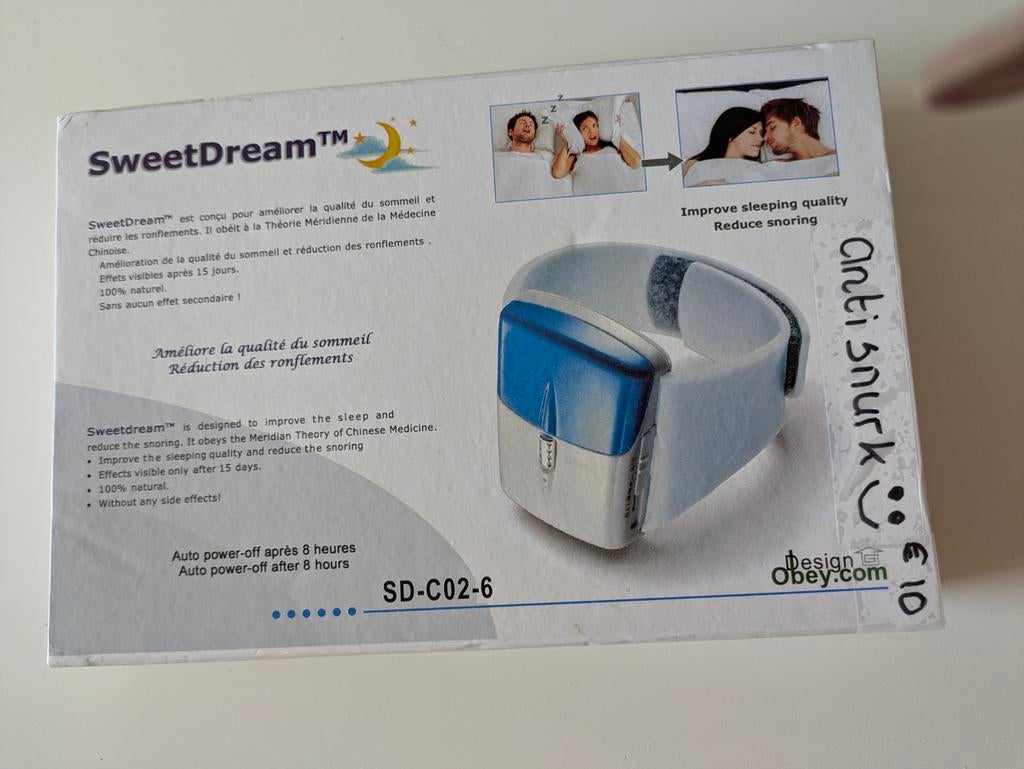 SweetDream Anti-snurk Horloge - Verbeter je slaap, Wit, Ophalen of Verzenden, Zo goed als nieuw, Android