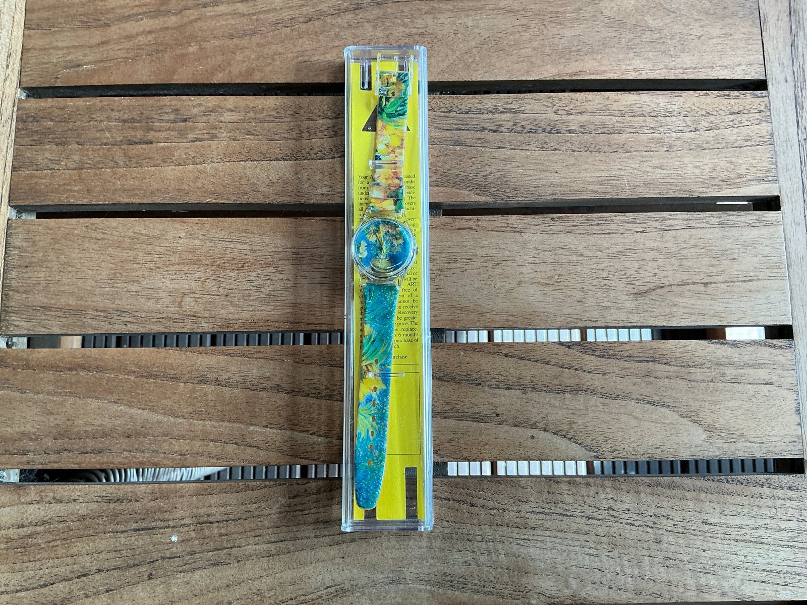 Swatch horloge 'Vincent van Gogh' Zonnebloemen, Sieraden, Tassen en Uiterlijk, Horloges | Dames, Nieuw, Polshorloge, Swatch, Kunststof