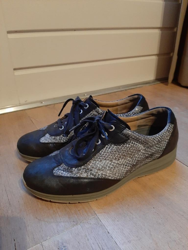 Durea sneakers, maat 40,5 wijdte H, Durea, Blauw, Overige typen, Ophalen of Verzenden