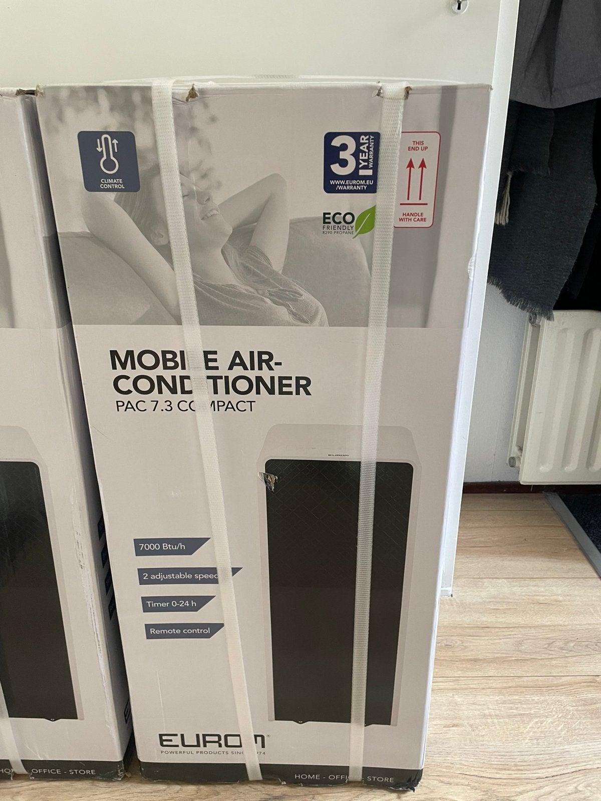 Mobiele Airco, Witgoed en Apparatuur, Airco's, Ophalen, Minder dan 60 m³, Nieuw, 3 snelheden of meer
