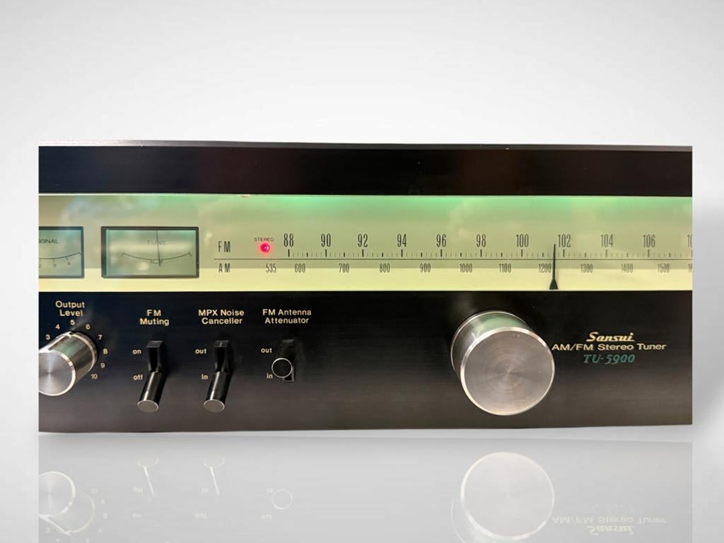 Vintage Sansui TU-5900 AM/FM Stereo Tuner - Werkt Perfect, Gebruikt, Sansui, Ophalen of Verzenden, Sansui