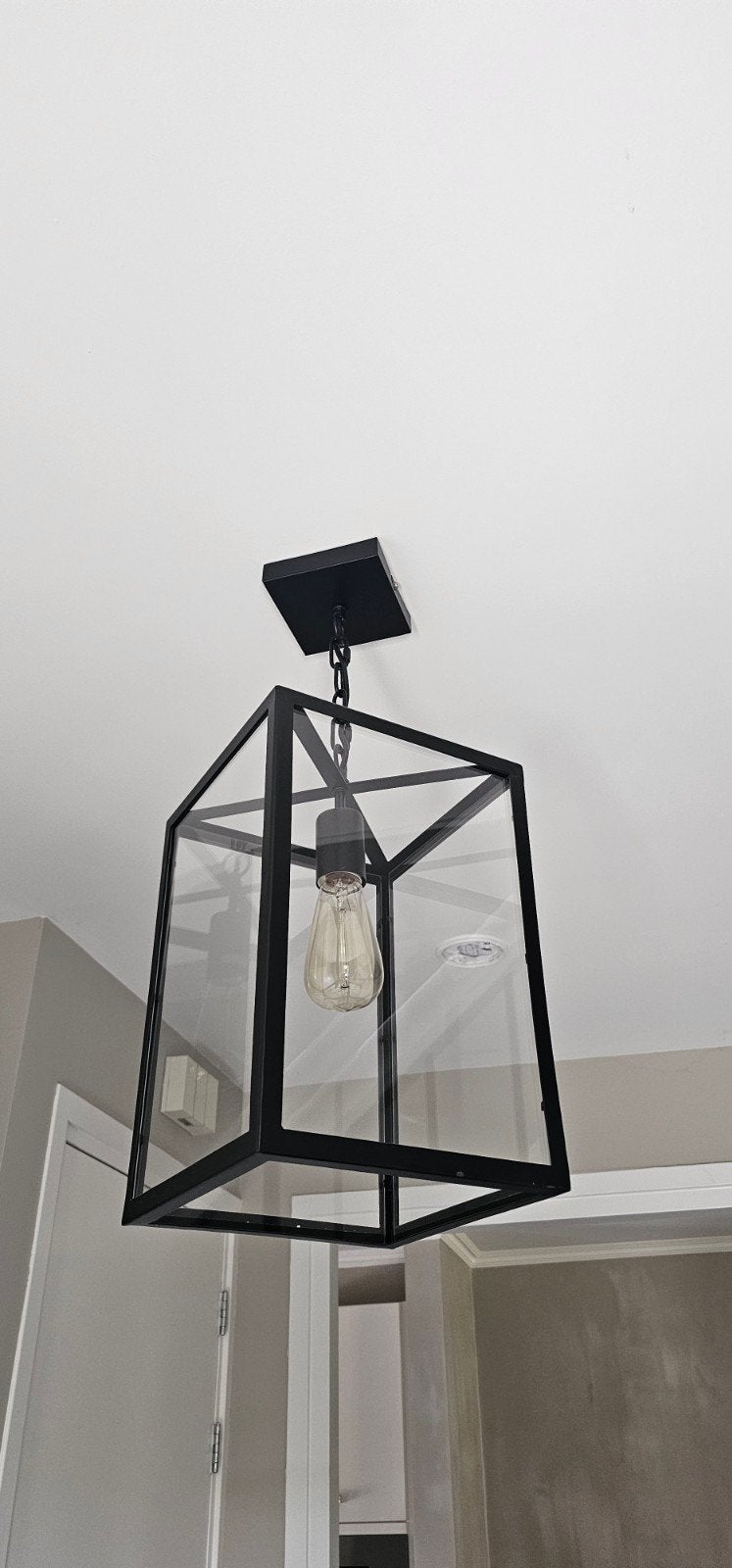 Hanglamp zwart Karwei, Ophalen, Glas
