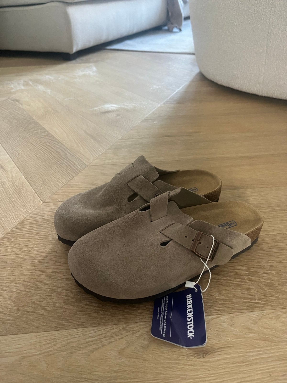 Birkenstock Boston Clogs - Nieuw met kaartjes, Ophalen of Verzenden, Nieuw, Beige, Slippers