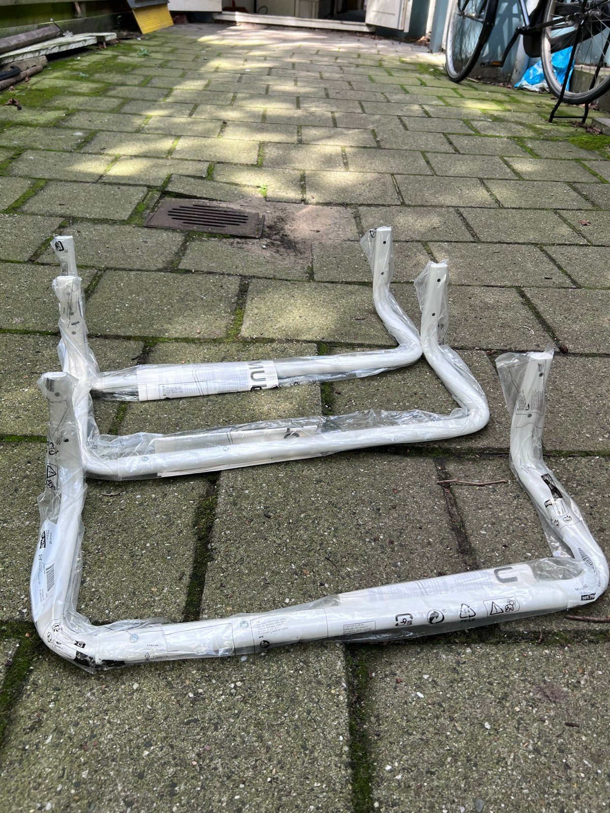 ZAT 19 SEPT 12:00–14:00 – 3x IKEA MULIG kledingstang, Ophalen, Nieuw, 50 tot 100 cm, Metaal
