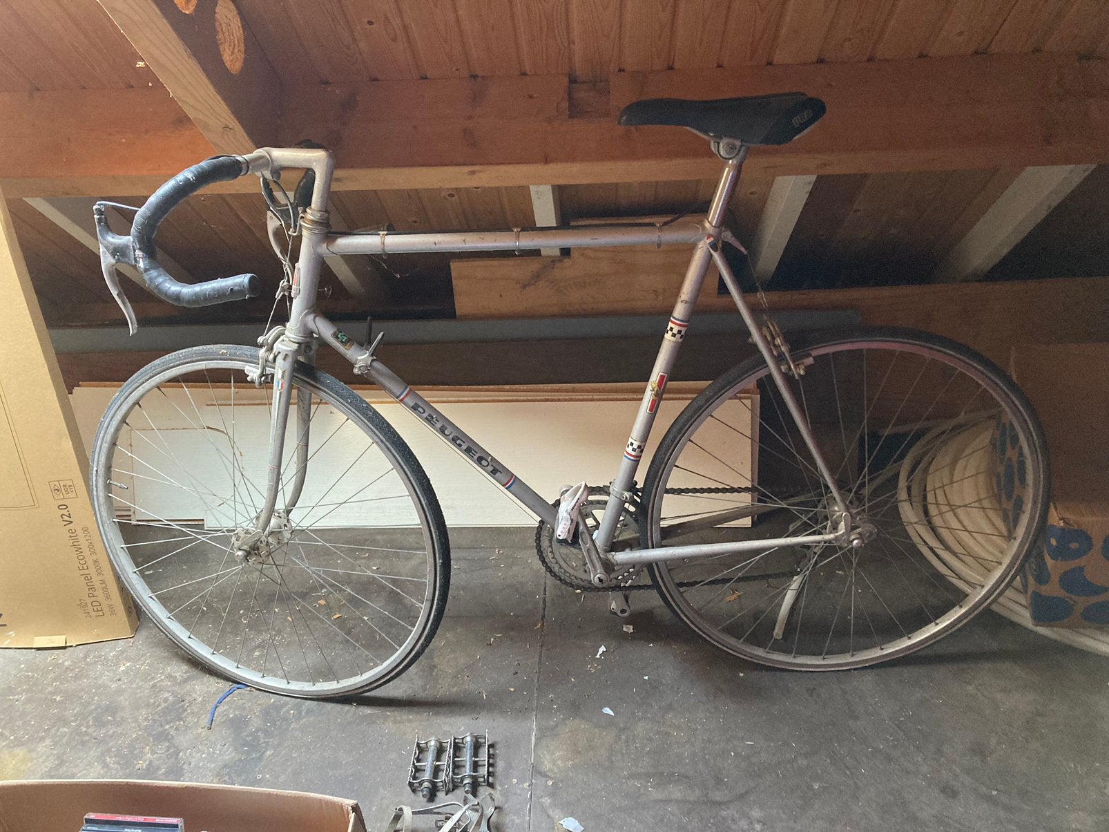 Vintage Peugeot PKN10 Racefiets -Origineel! (Reynolds 531), 55 tot 59 cm, Ophalen