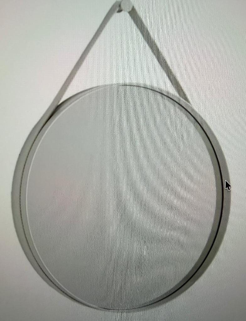 Hay spiegel no 2 rond 50 cm - grijs, prima staat voordelig, Huis en Inrichting, Woonaccessoires | Spiegels, Ophalen, Rond, Zo goed als nieuw