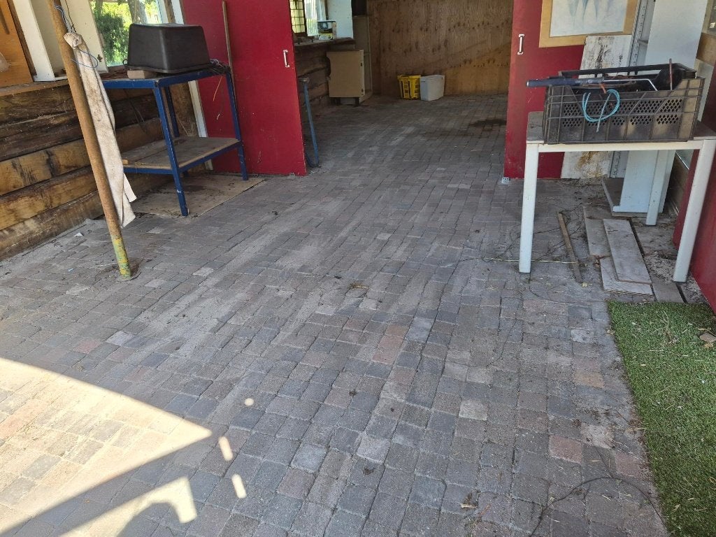 Gratis klinkertjes of coppelstones, Tuin en Terras, Ophalen, Klinkers, Zo goed als nieuw, 10 m² of meer