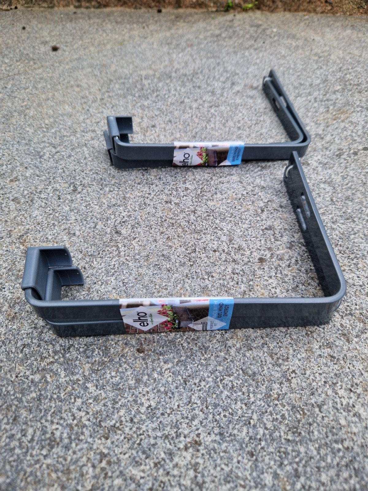 2 sets Elho plantenbak steunen - Spijkenisse, Kunststof, Gebruikt, Minder dan 30 cm, Minder dan 60 cm