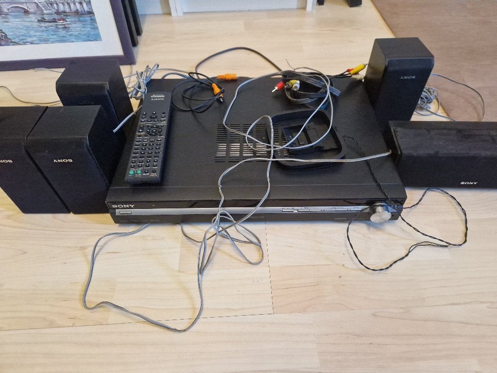 Sony versterker incl 5 boxen, Ophalen, Gebruikt, Sony