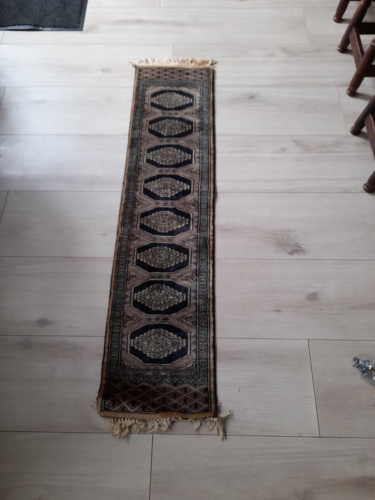 Kleine antieke perzische tafelloper, Ophalen of Verzenden, Rechthoekig