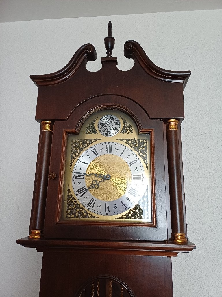 Te koop STAANDE KLOK, Ophalen, Gebruikt, Bruin, Analoog