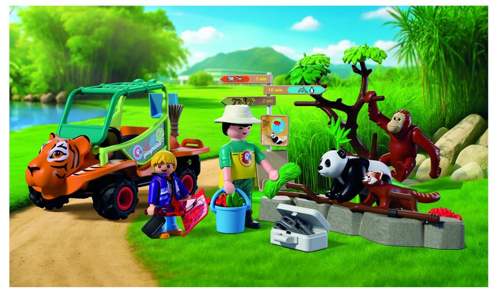 PLAYMOBIL 72072 Dierentuin; Dierenverzorger & Voertuig 62dlg, Ophalen of Verzenden, Nieuw, Complete set
