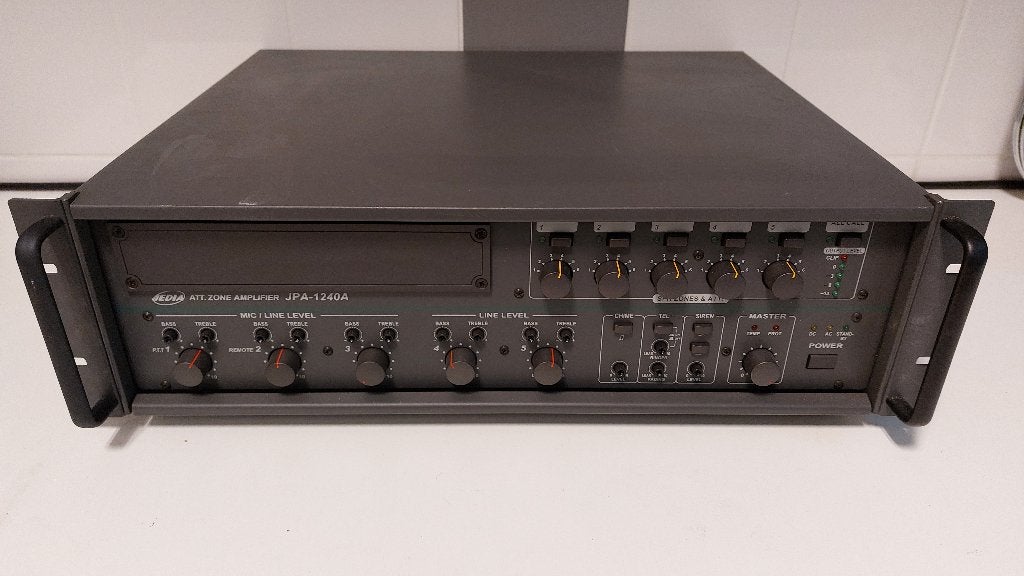 mengversterker 100v 240 watt, Overige merken, Ophalen of Verzenden, Minder dan 60 watt, Gebruikt