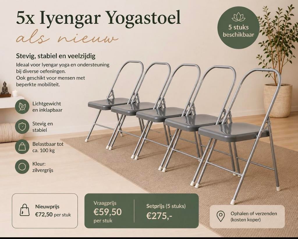 Yogastoel.   Lyengar !, Ophalen of Verzenden, Zo goed als nieuw