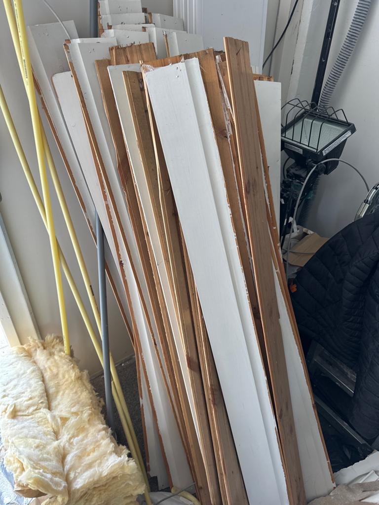 Partij schrootjes, Doe-het-zelf en Verbouw, Hout en Planken, Ophalen, Gebruikt, Minder dan 25 mm, Pallet