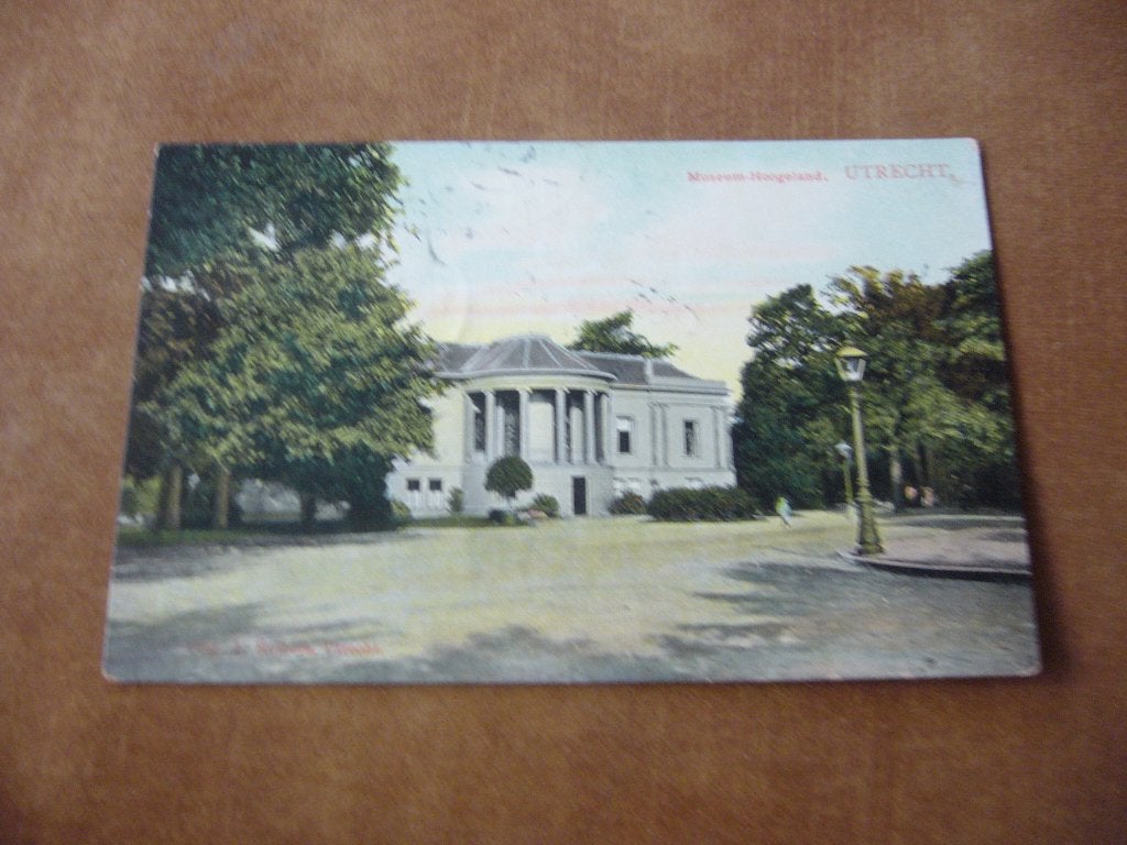 UTRECHT  =  MUSEUM HOOGELAND  BRIEFKAART  1909, Ophalen of Verzenden, Voor 1920, Gelopen, Utrecht