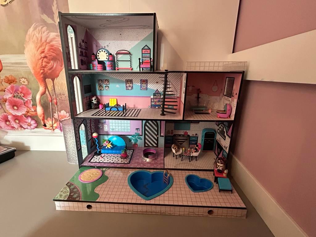 LOL Surprise OMG Huis met meubels en accessoires, Ophalen, Gebruikt, Poppenhuis