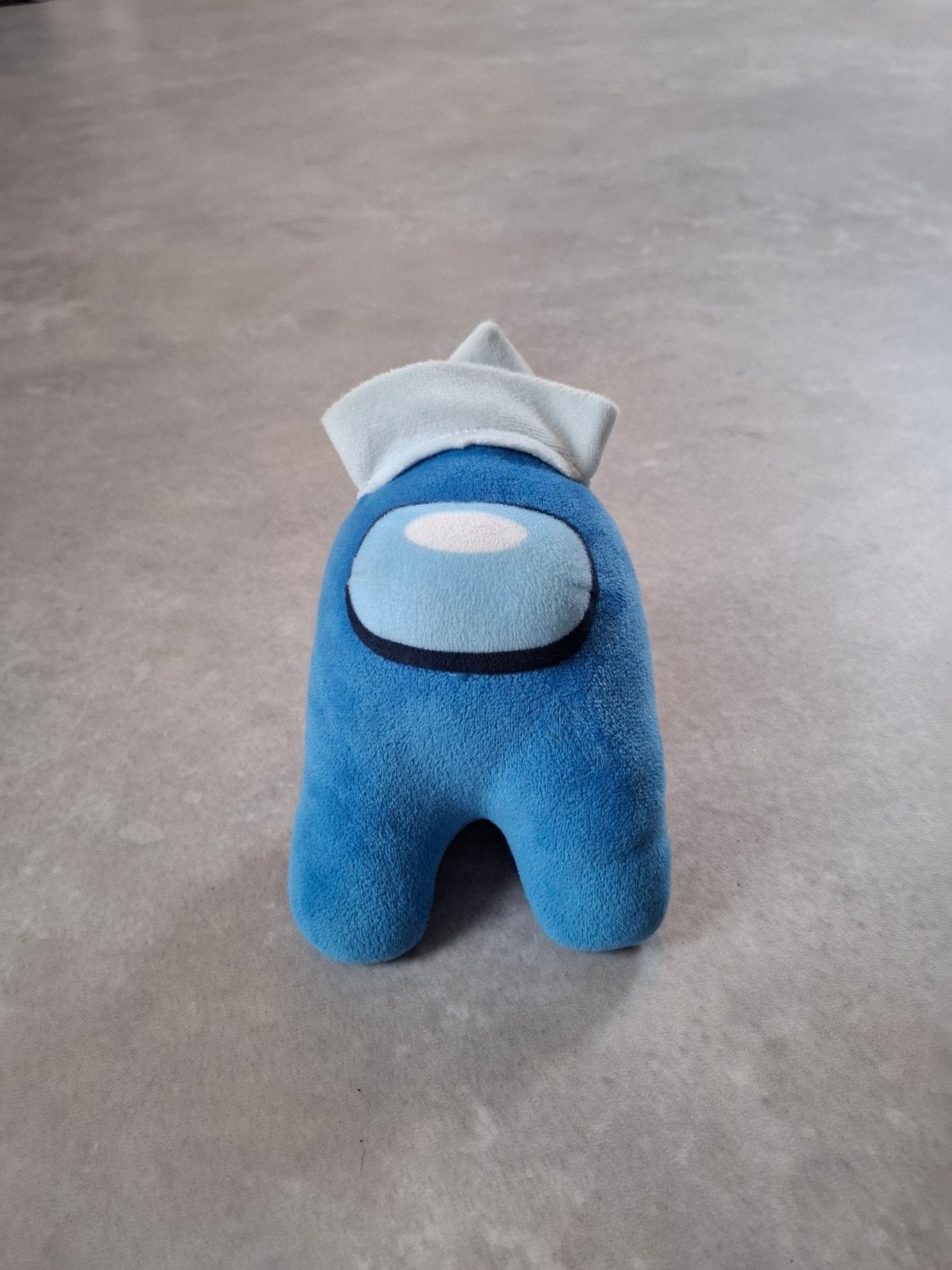 Among Us Knuffel Blauw met Koksmuts - Zo goed als nieuw, Overige merken, Overige karakters, Overige typen, Blauw