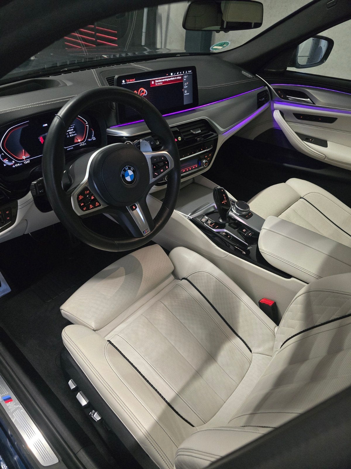 BMW 540i LCI M-Sport Nappa Laser Pano INDIVIDUAL VOL BJ 2021, Auto's, Automaat, Blauw, Leder, Vierwielaandrijving