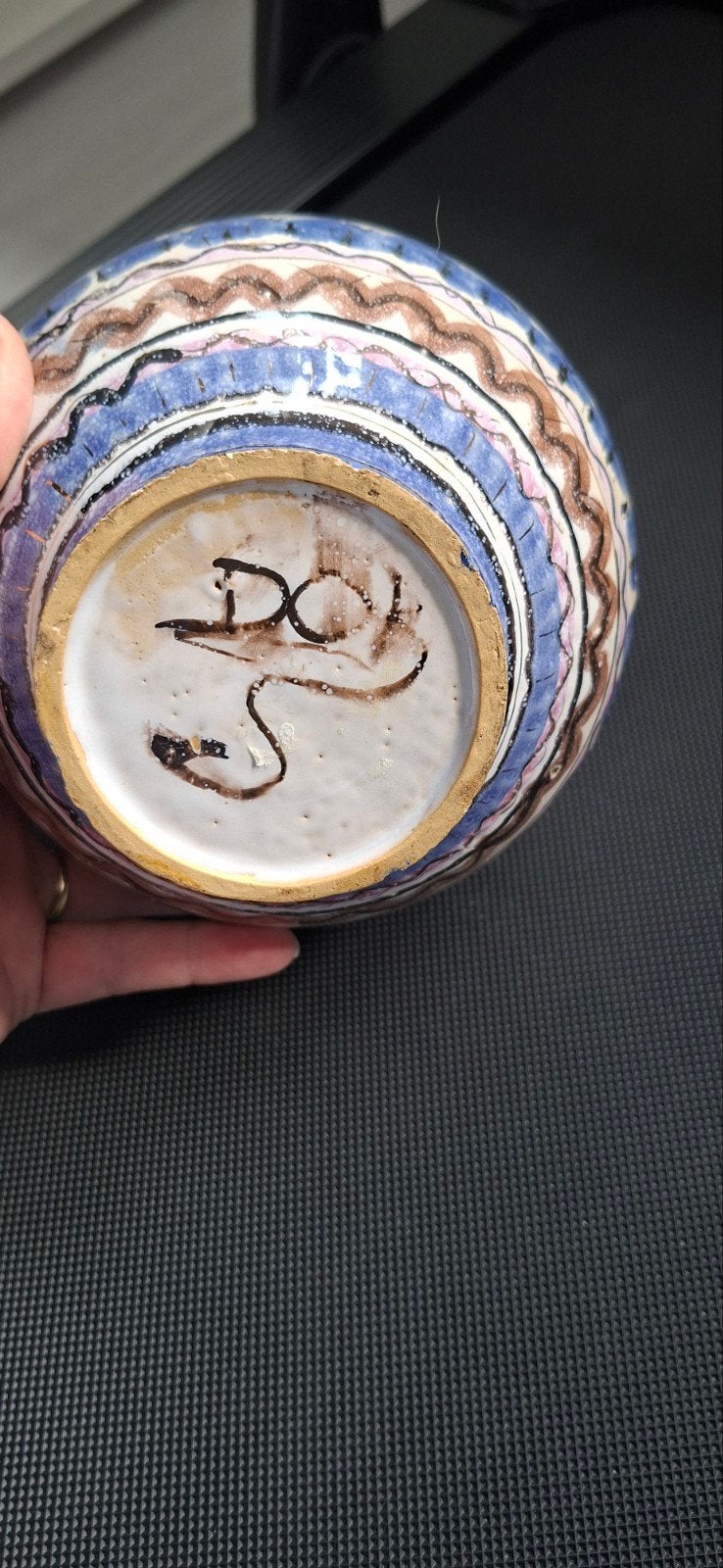 Decoratieve handgeschilderde kruik en vaas, Ophalen