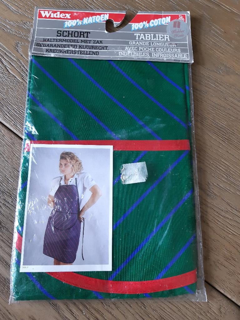 keukenschort nieuw, Ophalen of Verzenden, Nieuw, Wit, Schort
