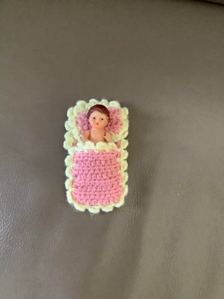 Vintage popje van 7 cm, Ophalen of Verzenden, Gebruikt, Overige typen