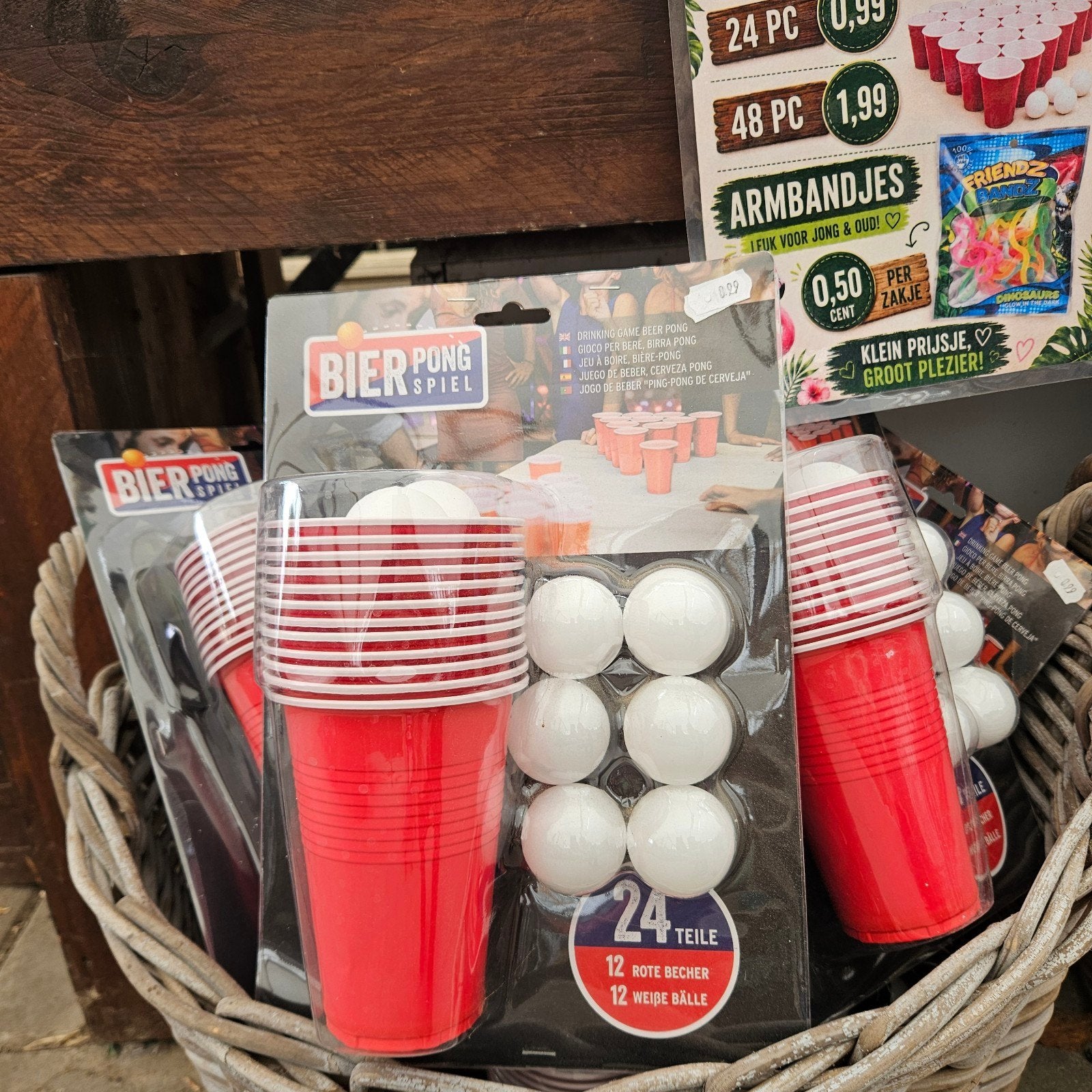 Bierpong spel 24-delig - Meerdere beschikbaar, Ophalen of Verzenden, Nieuw, Overige