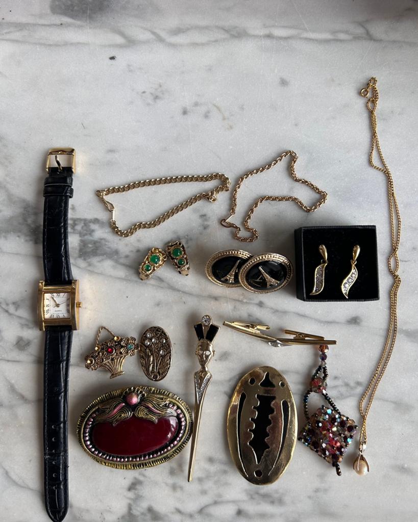 Partij/lot oude (antieke/vintage) sieraden, Ophalen of Verzenden, Overige materialen, Overige typen