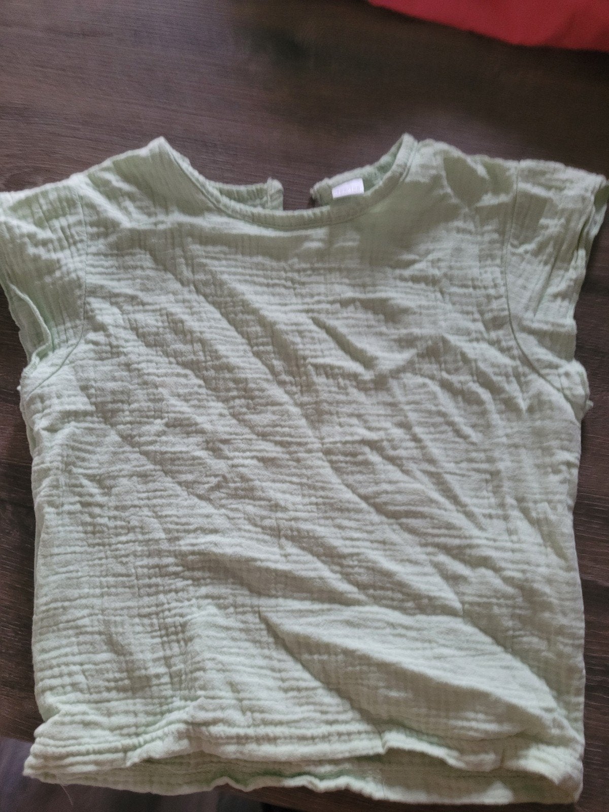 Lichtgroen T-shirt maat 122/128, Ophalen of Verzenden, Gebruikt, Meisje, Shirt of Longsleeve