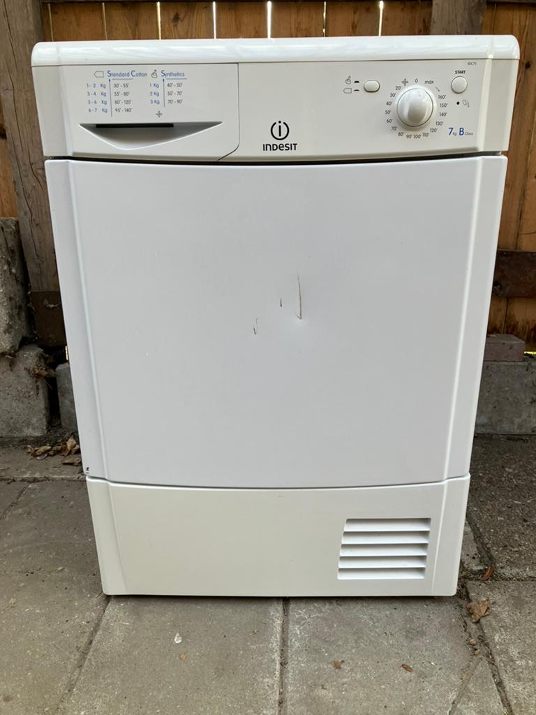 Indesit droger, Witgoed en Apparatuur, 6 tot 8 kg, Gebruikt, Ophalen of Verzenden, Voorlader