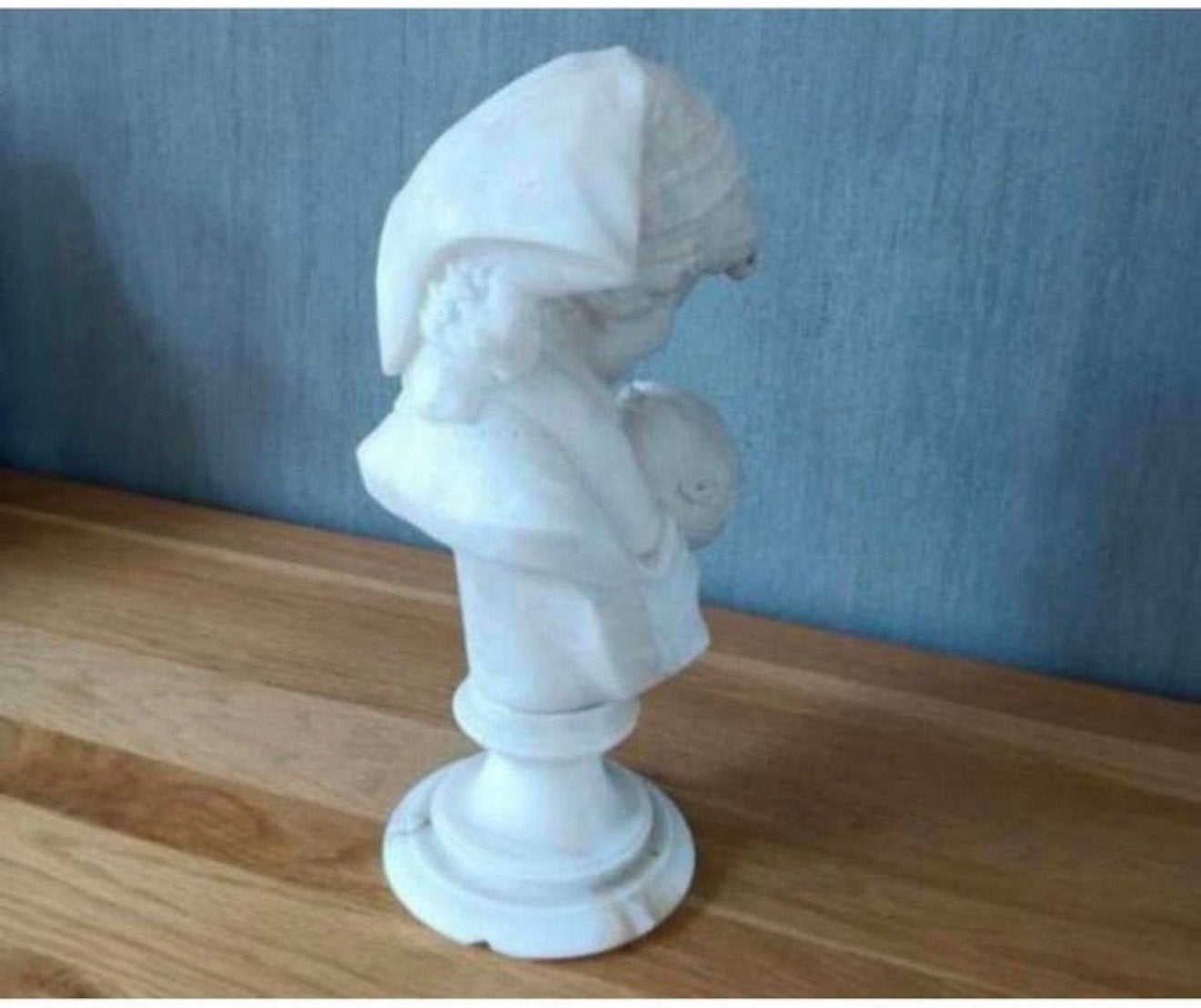 H. Malavotti 1920 Beeld Moeder met kind Albast Italie 40cm, Antiek en Kunst, Ophalen of Verzenden, Gemerkt, Buste