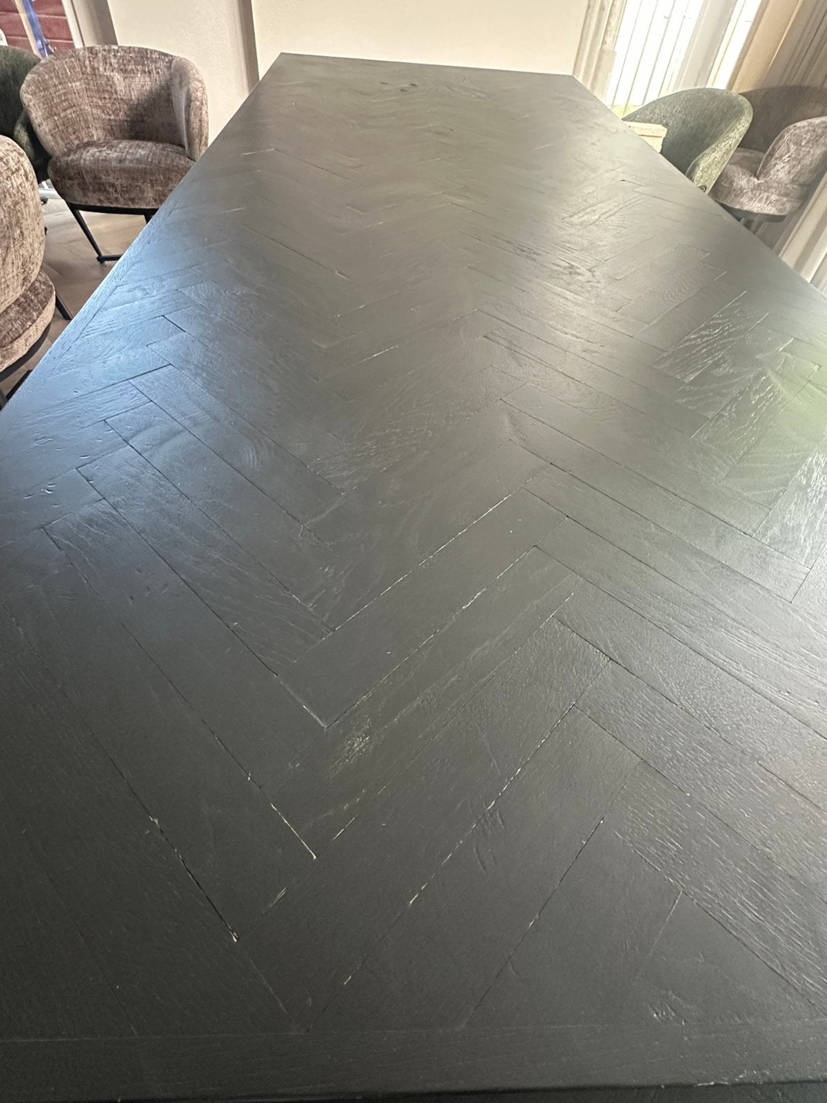 Tafelblad visgraat, Ophalen, 200 cm of meer, 50 tot 100 cm, Zo goed als nieuw