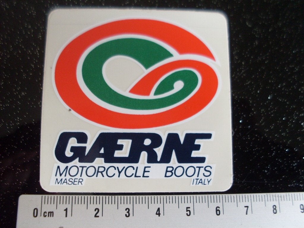 ruit sticker Gaerne motorcycle boots maser italy logo, Verzenden, Zo goed als nieuw, Merk