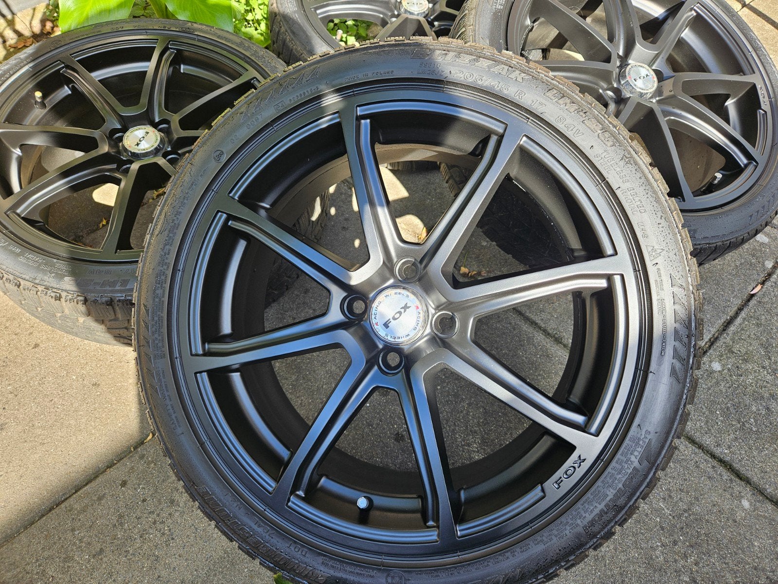 2 sets 17 inch Mini Velgen met Banden 205 45 17 inch.4x100., Auto-onderdelen, Gebruikt, Banden en Velgen, 17 inch, Zomerbanden
