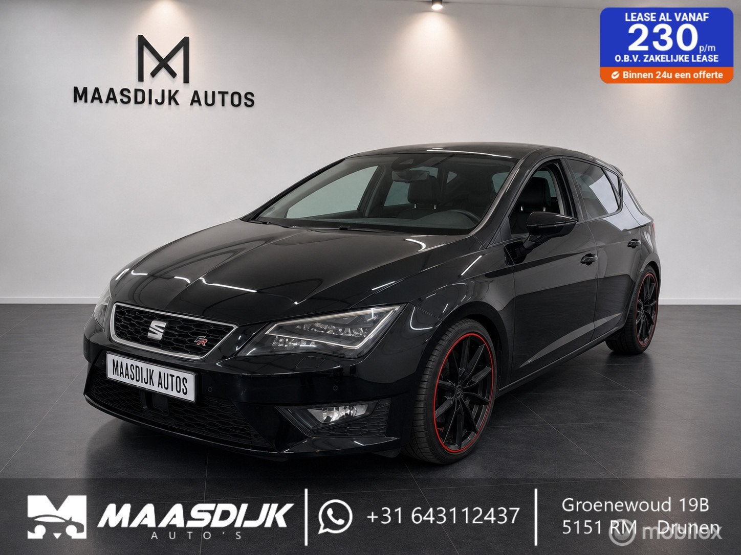 Seat Leon 1.8 TSI FR PANO PDC CAMERA CARPLAY SEAT SOUND, Auto's, 1227 kg, Gebruikt, Zwart, 4 cilinders
