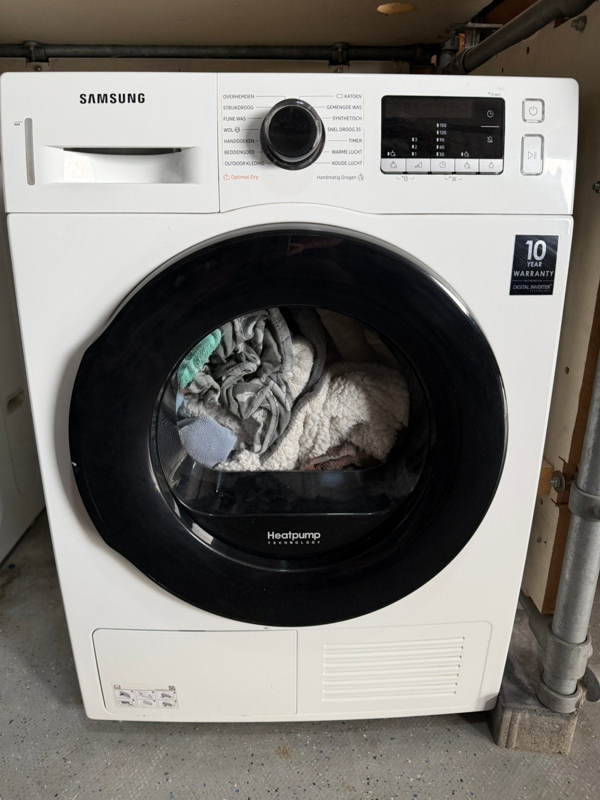 Wasmachine LG 17 kg, 10 kg of meer, Ophalen of Verzenden, Zo goed als nieuw, 85 tot 90 cm