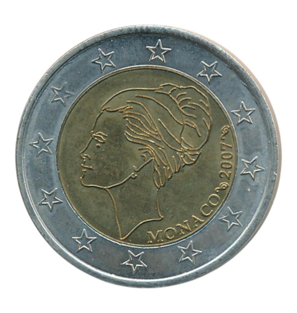 Monaco Grace kelly 2 euro probe trial essai, Ophalen of Verzenden, Monaco, 2 euro, Losse munt