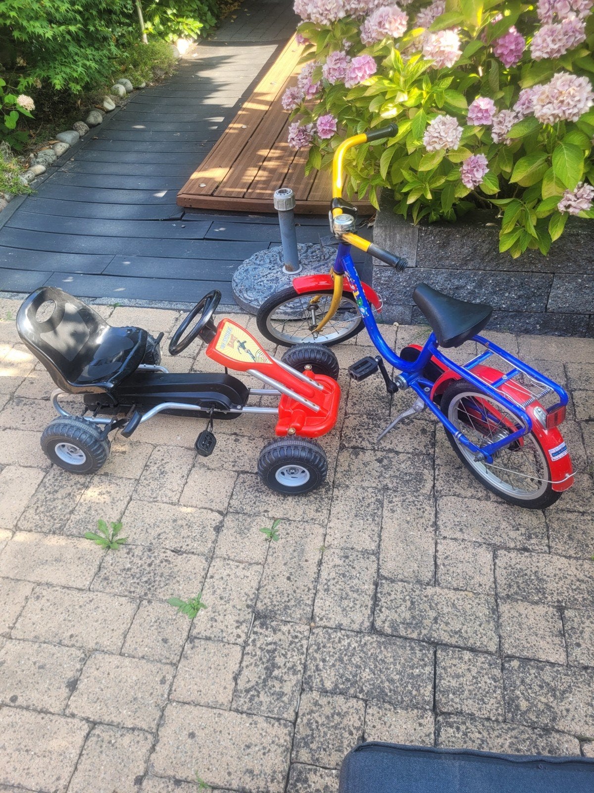 Goed fietsje en mooi skeltertje in 1 koop, Ophalen, Gebruikt, Overige merken