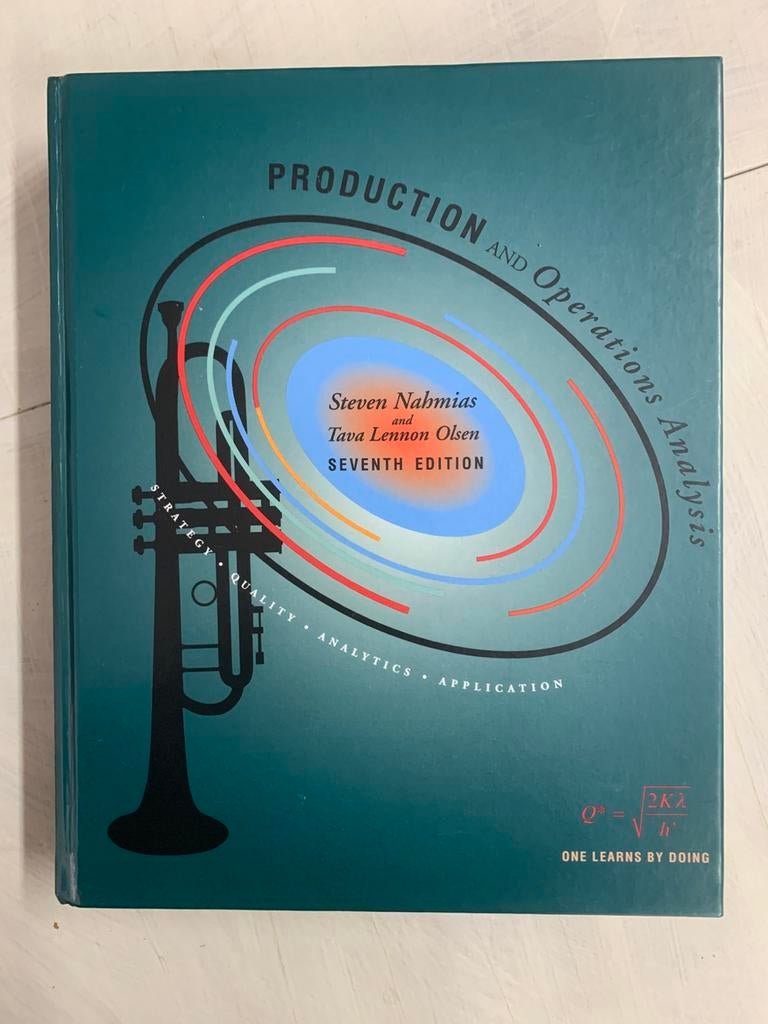 MRT PRODUCTION AND OPERATIONS ANALYSIS, Ophalen of Verzenden, Zo goed als nieuw, Natuurwetenschap