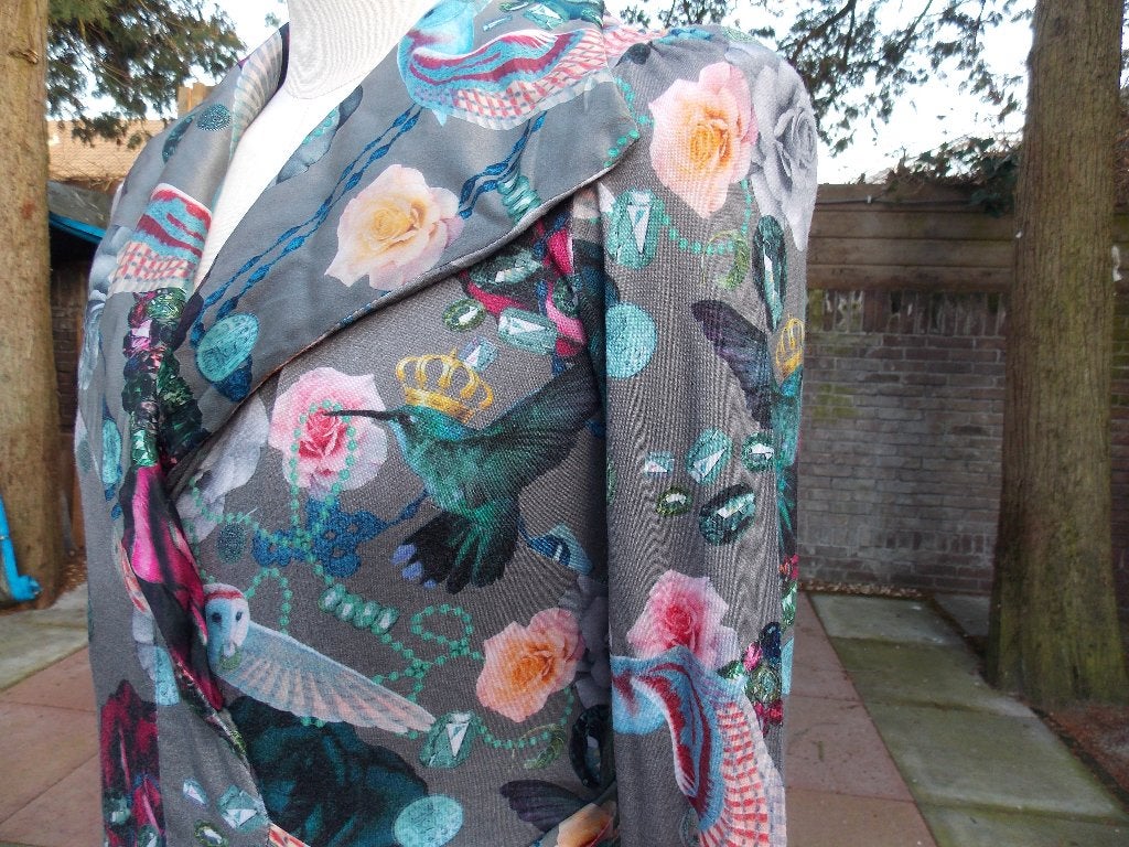 It's a daite tuniek met uiltjes en bloemen 38/40, Kleding | Dames, Ophalen of Verzenden, Zo goed als nieuw, Maat 38/40 (M)