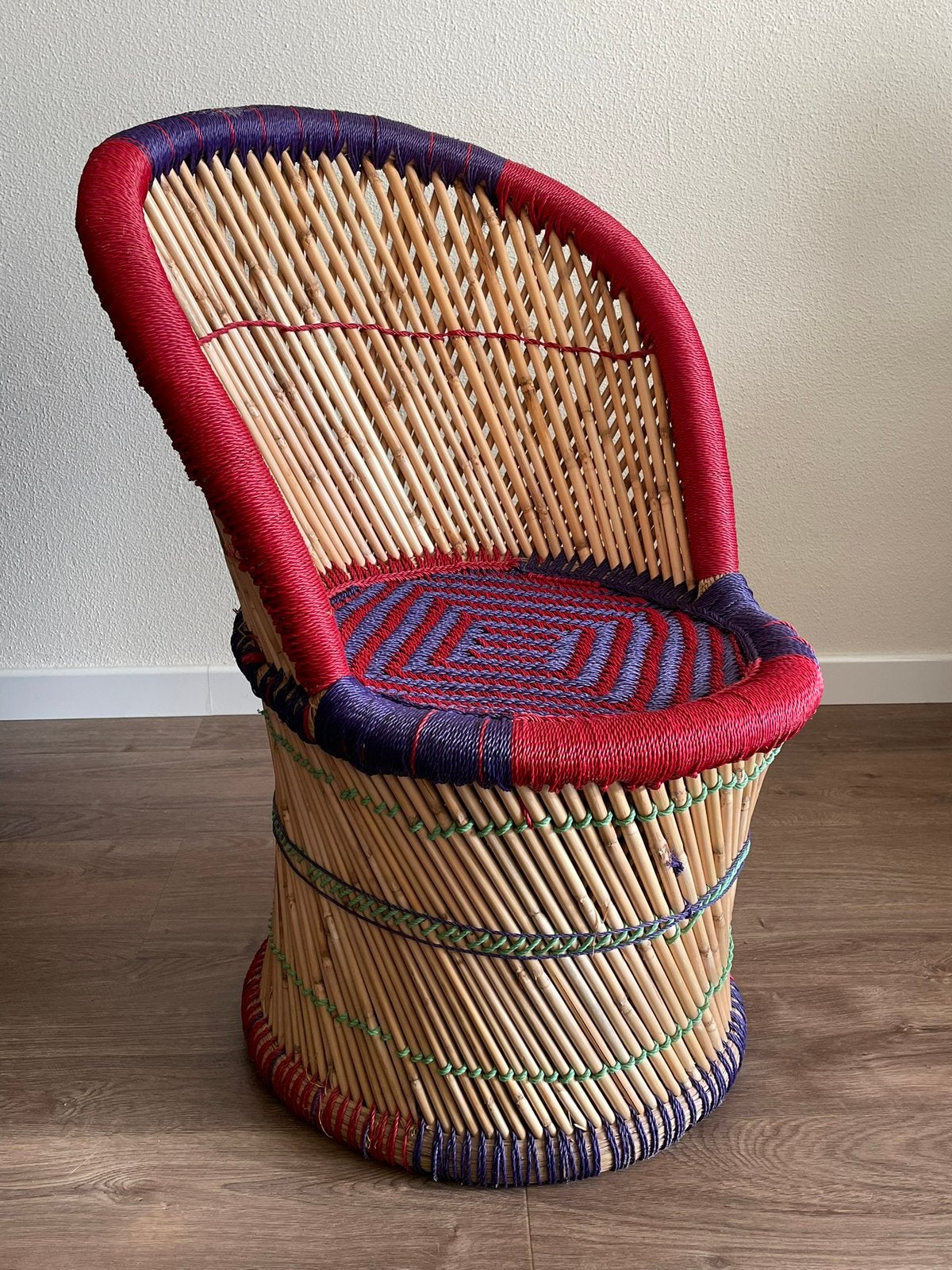 Bamboe Riet Tuinstoel Kinder-Stoel Mudda Chair Bamboo Chindi, Ophalen