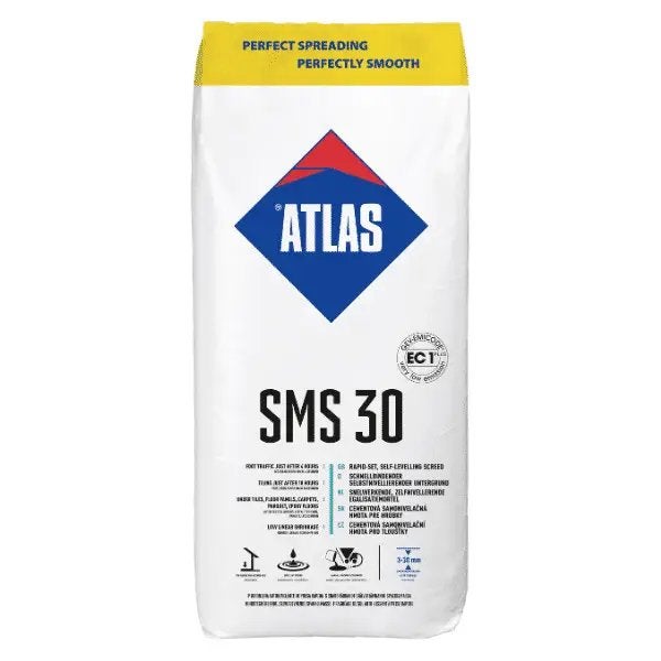 Egaline 25kg voor de vloer - Atlas SMS 30, Ophalen, Overige materialen, 30 cm of meer, 50 tot 150 cm