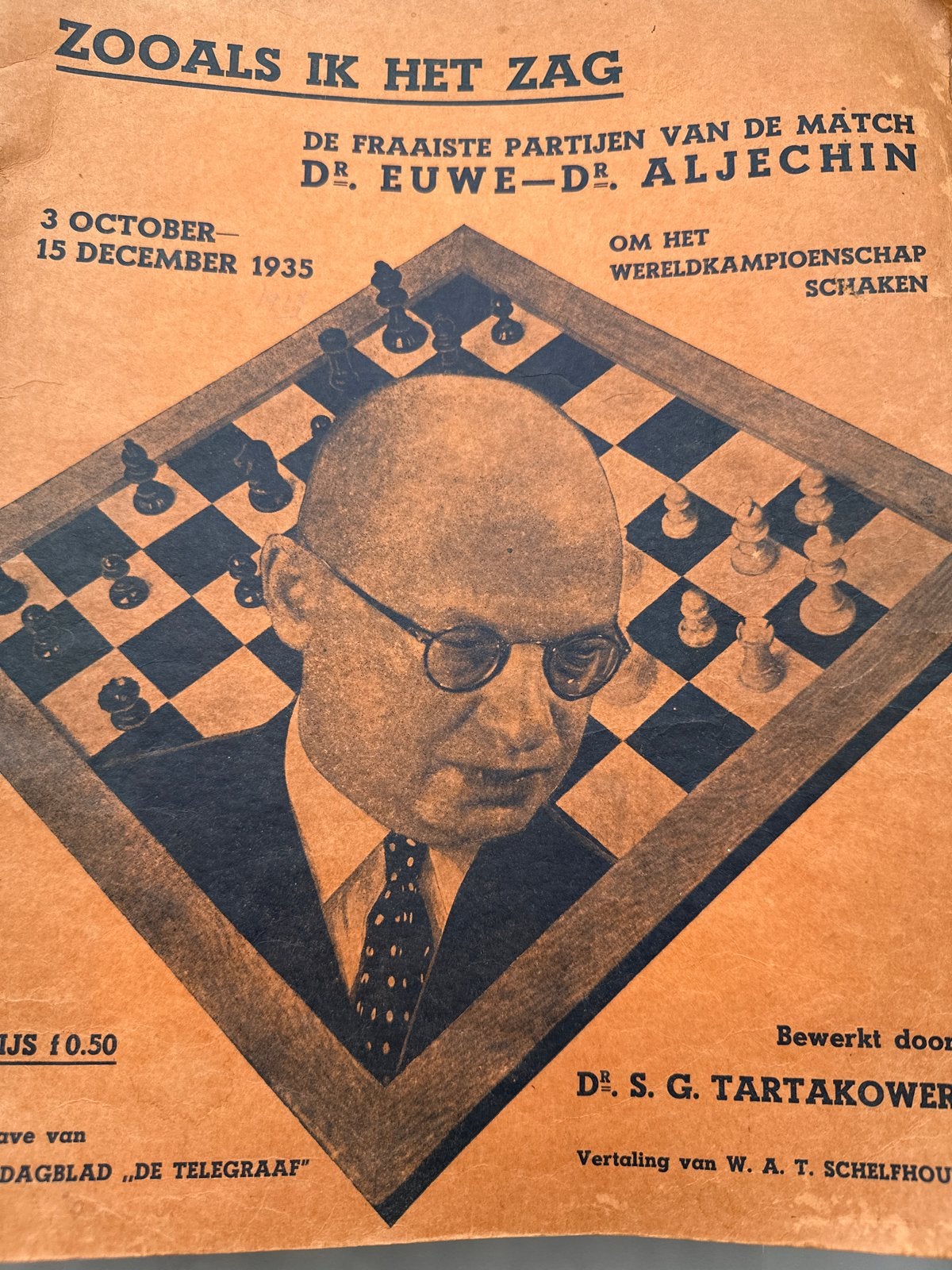 Zoals ik het zag - Euwe-Aljechin WK Schaken 1935, Boeken, Ophalen of Verzenden, Gelezen