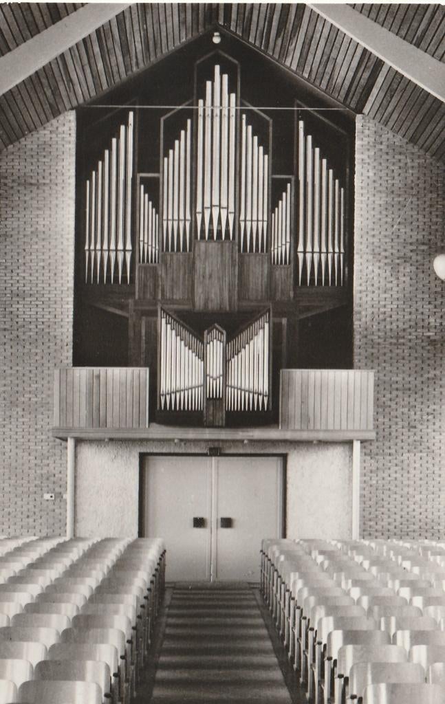 HOOGVLIET Ned. Herv. Kerk Orgel met Beschrijving, Verzenden, 1960 tot 1980, Gelopen, Zuid-Holland