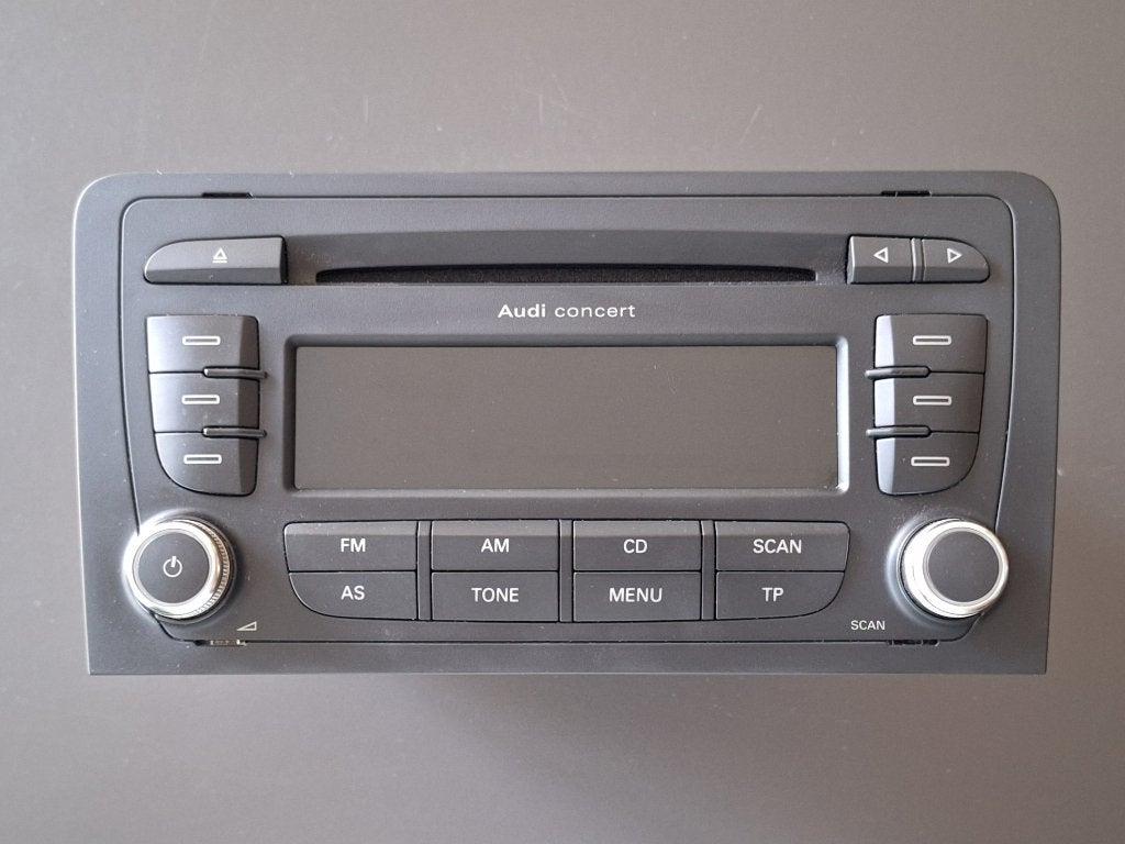 Audi A3 Blaupunkt Concert auto-radio cd 2e generatie 8P, Ophalen of Verzenden, Gebruikt
