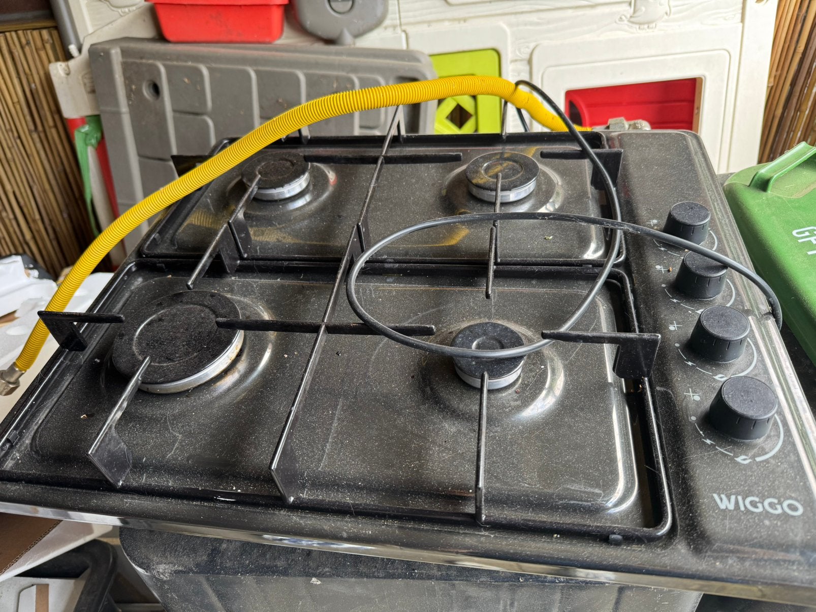 Wiggo opleg gasplaat, Witgoed en Apparatuur, Kookplaten, Ophalen, 4 kookzones, Zo goed als nieuw, Gas