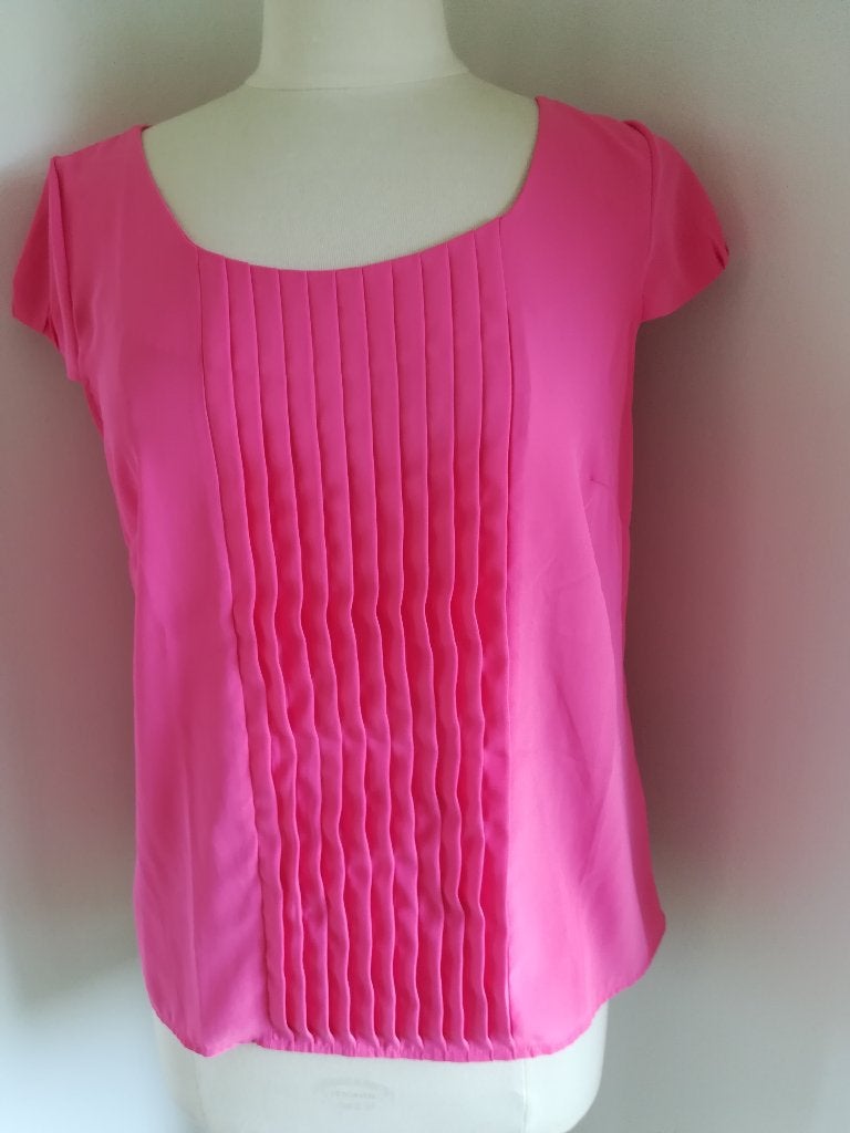 H&M bloes shirt roze met plooitjes maat 38 - nieuw -, Maat 38/40 (M), H&M Divided, Nieuw, Ophalen of Verzenden