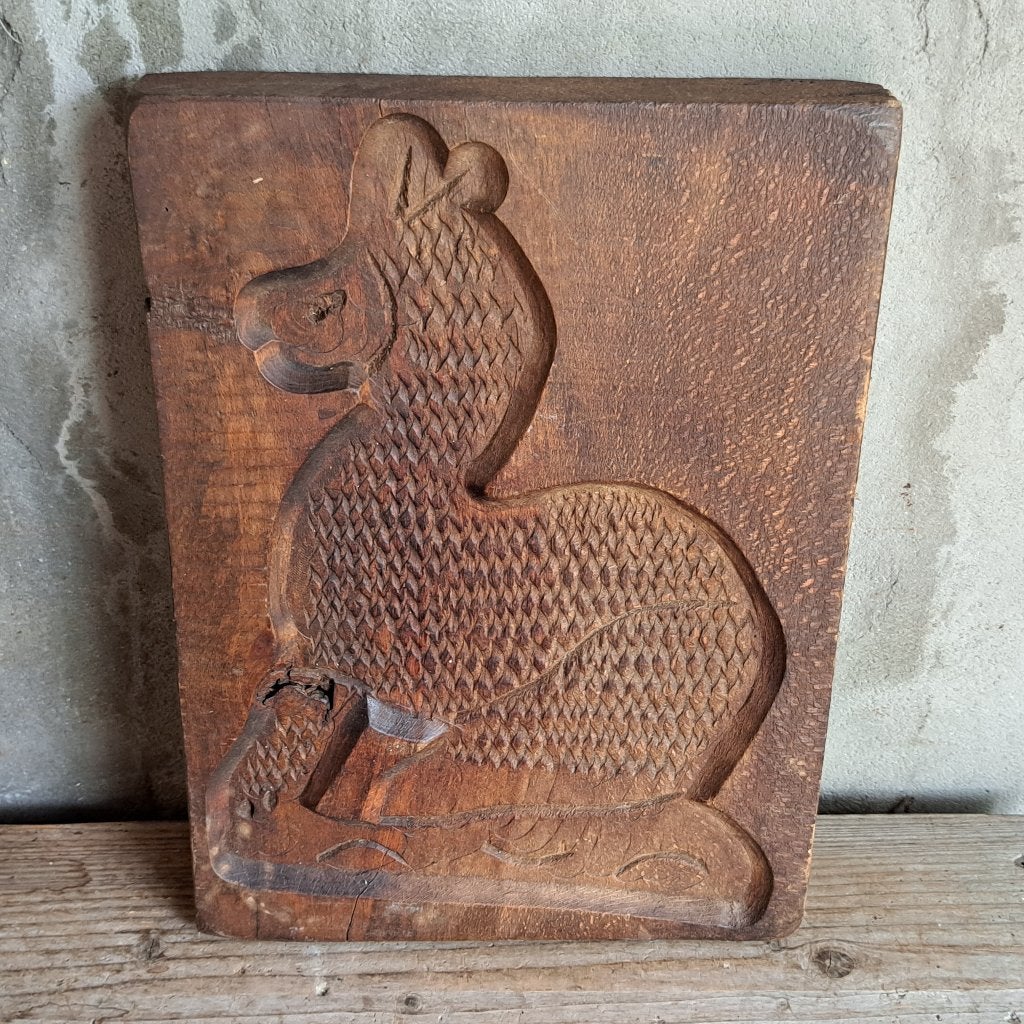 Oude houten speculaasplank koekplank 37x26x4cm *Etage3*, Gebruikt, ., Ophalen of Verzenden, .