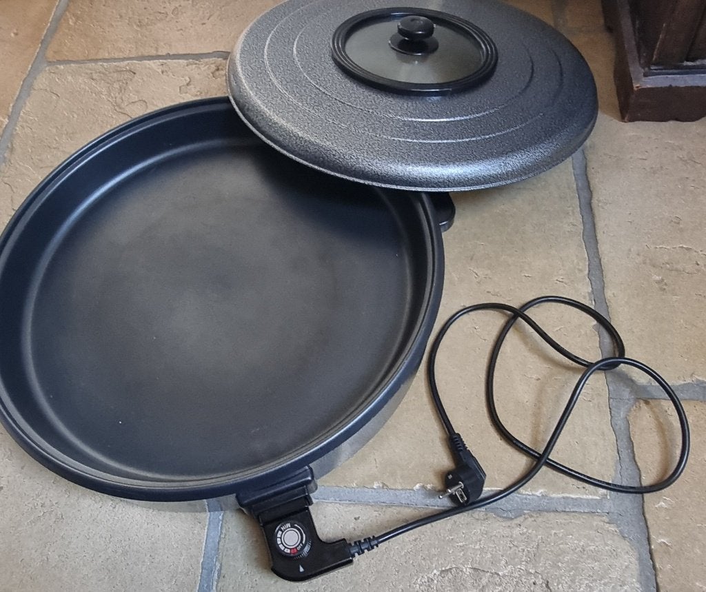 Partypan Hendi, Ophalen, Zo goed als nieuw, Aluminium, Braadpan