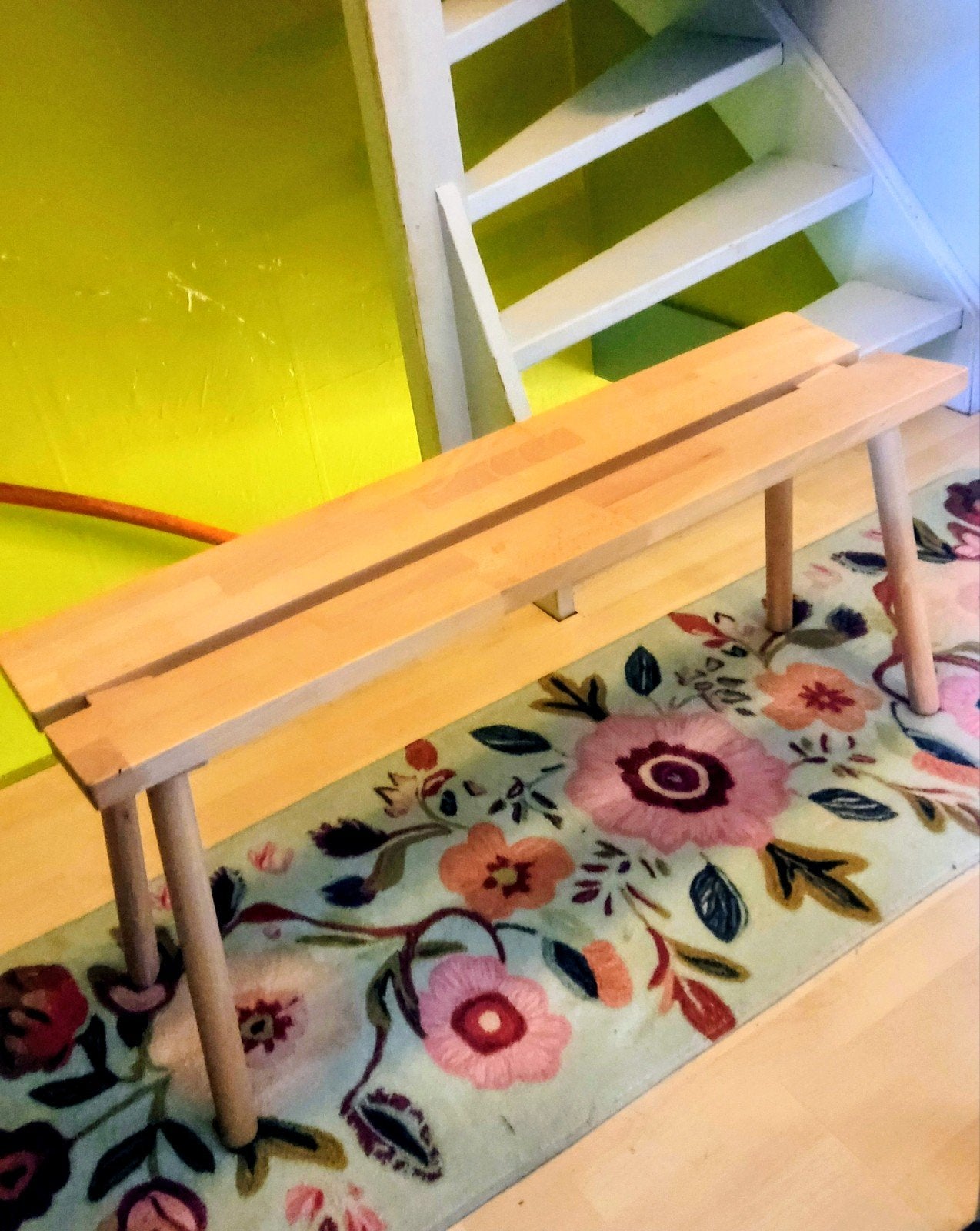 Hay Ypperlig bankje als nieuw, Huis en Inrichting, Banken | Bankstellen, Ophalen, Minder dan 75 cm, Scandinavisch, Rechte bank